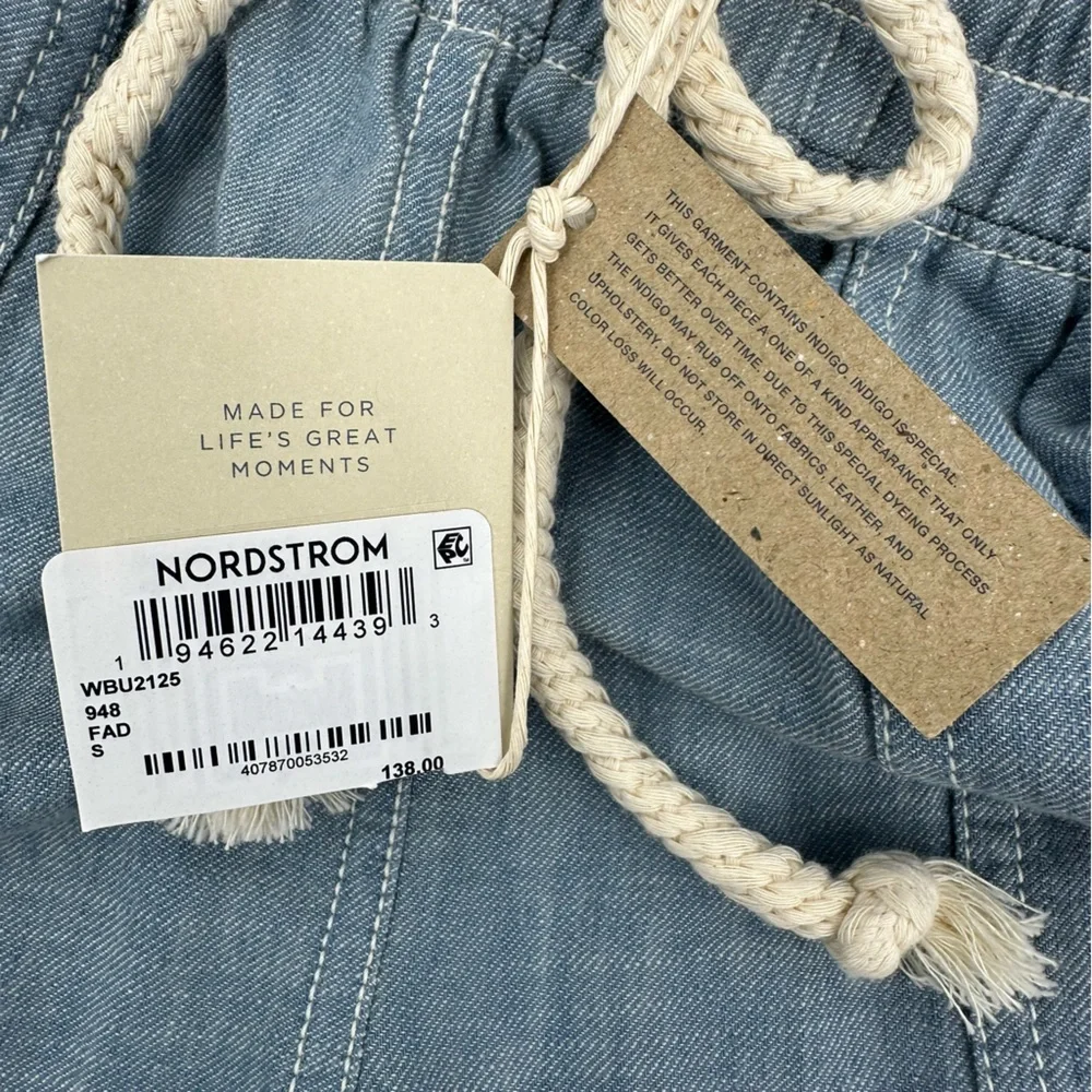 Faherty Drawstring Linen-Blend Pants Size S - Picture 8 of 15